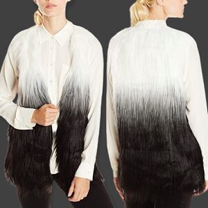 NWT Kensie Ombré Faux Fur Vest M